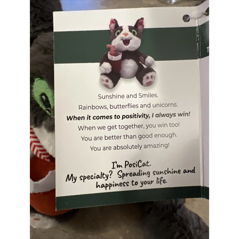 Posicat by TheraPurrs, Plush Cat, Interactive Wise-Cracking Stress Relief /Works